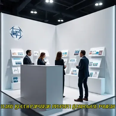 stand booth pameran properti bondowoso murah
